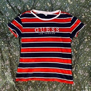 SOLD ON DEPOP Guess Striped Shirt